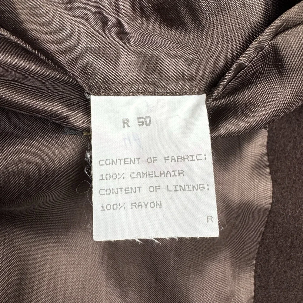Tailors Row By Deansgate 100% Camel Hair Blazer Coat Jacket Chocolate‎ Brown 50R